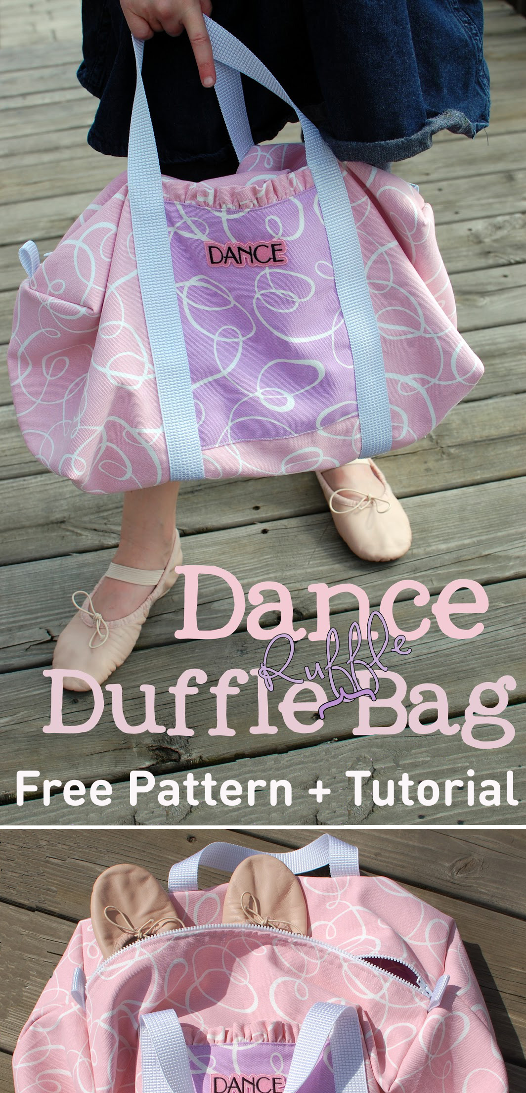 Dance Duffle Ruffle Bag Tutorial