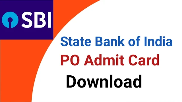 SBI PO Exam Admit Card 2021