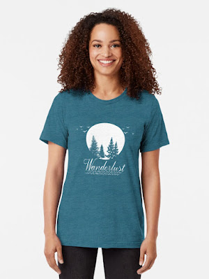 Wanderlust adventure tri-blend t-shirt