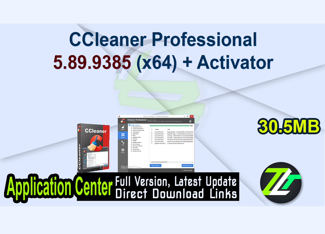CCleaner Professional 5.89.9385 (x64) + Activator