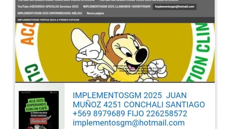  IMPLEMENTOS y ASESORÍAS APICOLAS 2025 