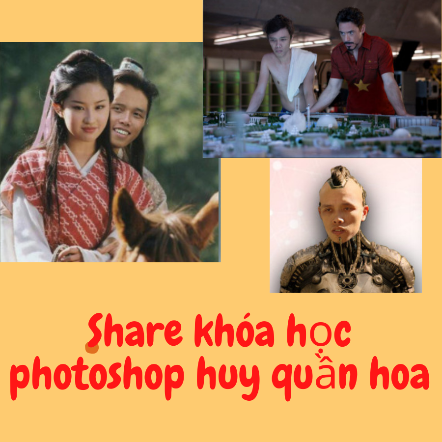 Share combo khóa học photoshop thực chiến chuyên nghiệp cùng Huy Quần Hoa