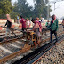 औड़िहार-भटनी रेलमार्ग पर उच्च क्षमता की लगाई जा रही रेलपटरी - Ghazipur News