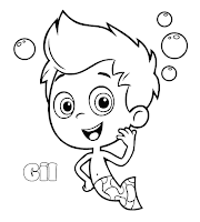 Gil- Bubble Guppies coloring page