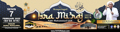 Banner Isra Mi'raj 1443H 2022 CDR PSD