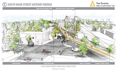 Proposed bridge over S. Main / Madison