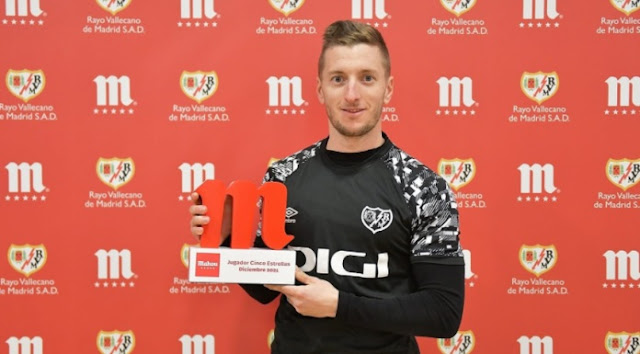 Ivan Balliu after winning the price "Player of the Year" for december