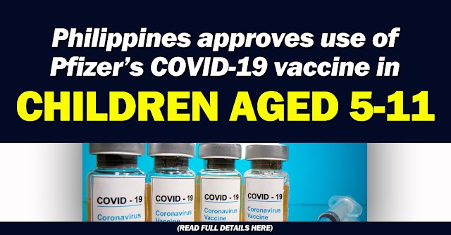 Philippines approves use of Pfizer’s COVID-19 vaccine in children aged 5-11