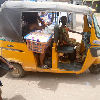 11-Year Old Boy Drives Tricycle in Lagos