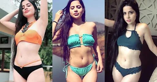 Urfi Javed bikini swimsuit sexy body indian actress