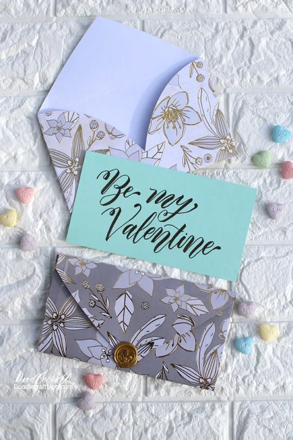 I remember making loads of Valentines, it was my favorite holiday because I could be so crafty...I did not like getting pre-made Valentines.  These envelopes are great any time of year and make letter giving much more special!