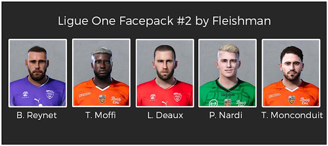 Ligue One Facepack #2 For eFootball PES 2021