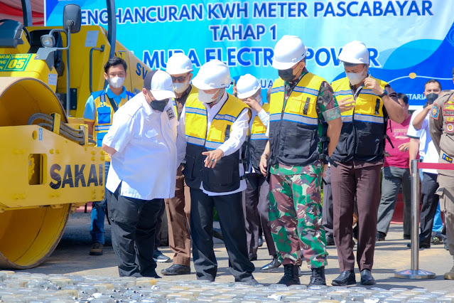 30 Ribu Meteran Pelanggan MEP Dimusnahkan