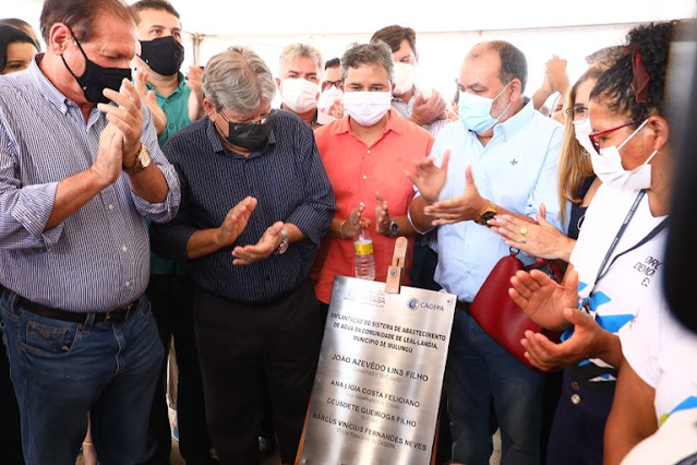 João Azevêdo entrega sistema de abastecimento de água em distrito de Mulungu