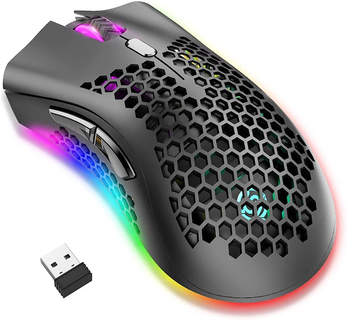 Wireless Lightweight Gaming Mouse, 2.4G Wireless Rechargeable