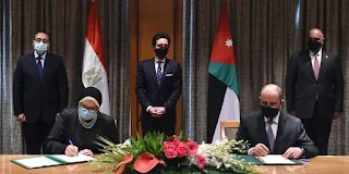 ولي العهد الأردني يستقبل رئيس وزراء مصر