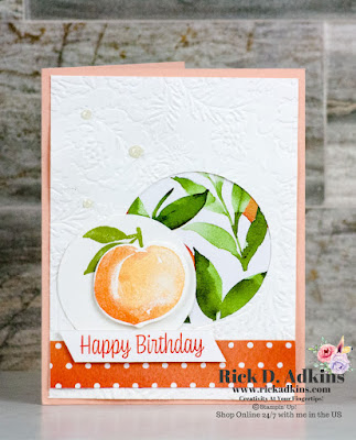 I have two quick and easy cards to share with you today using the Sweet as a Peach Stamp Set, and products from the You're a Peach Suite!