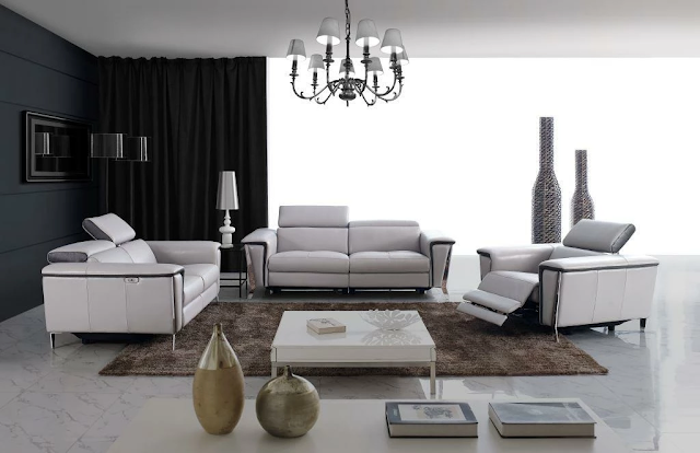 contemporary leather sofa