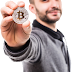 Man with Bitcoin in Hand Transparent Image