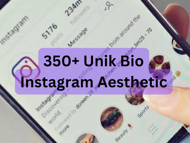 350+ Unik Bio Instagram Aesthetic - Pengikut Auto Nambah! (2022) [bahasa Indonesia]