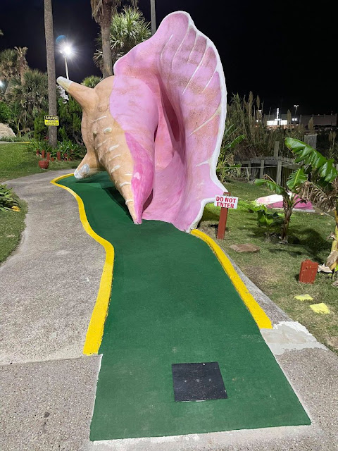 Magic Carpet Golf Miniature Golf course in Galveston Texas. Photo by Christopher Gottfried, 25th October 2021