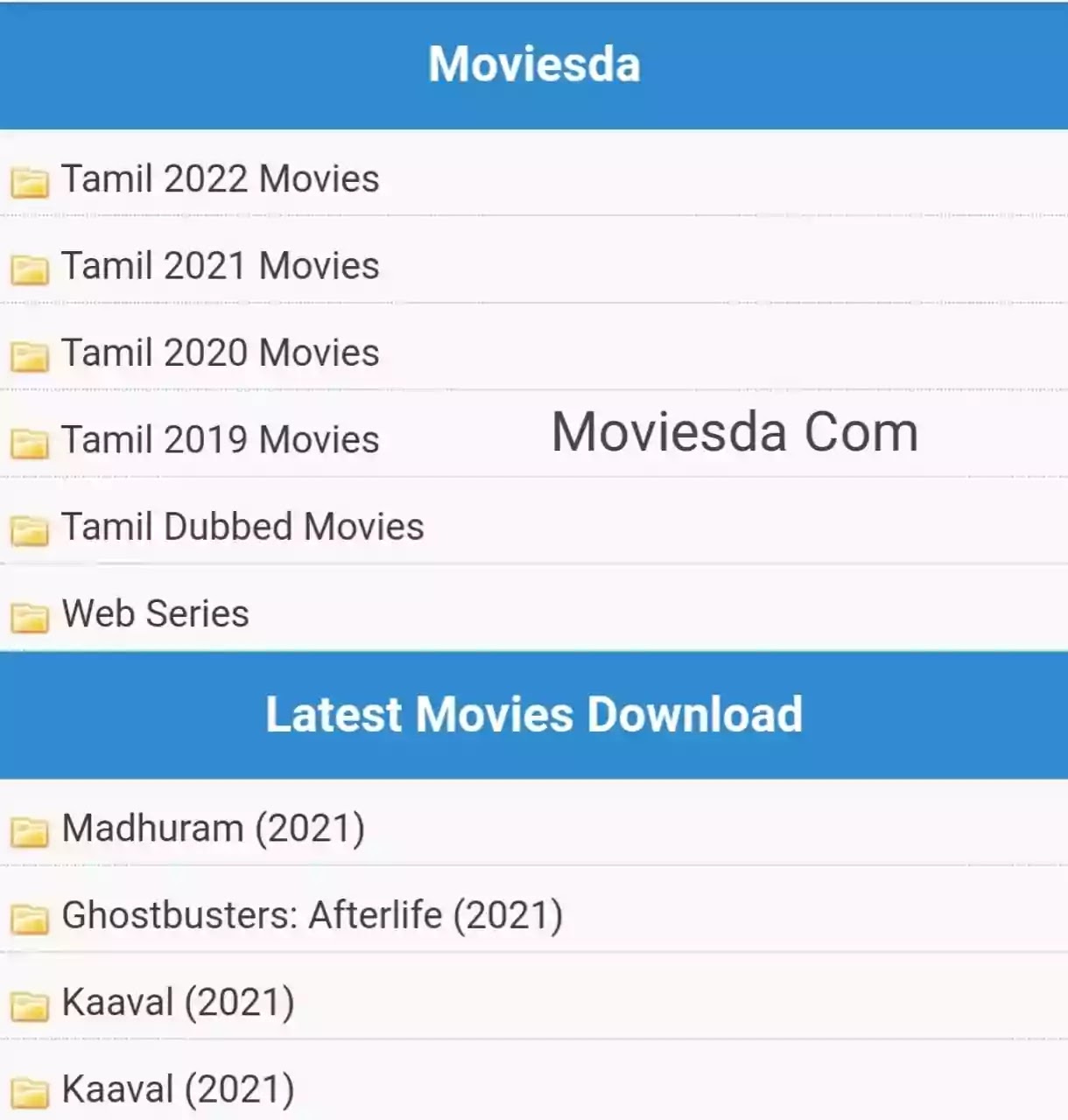 Moviesda Tamil Movies Download