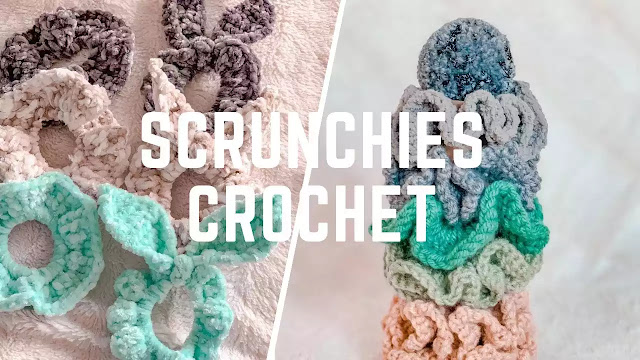 COMO TEJER GRATIS Scrunchie Fácil de tejer a Crochet