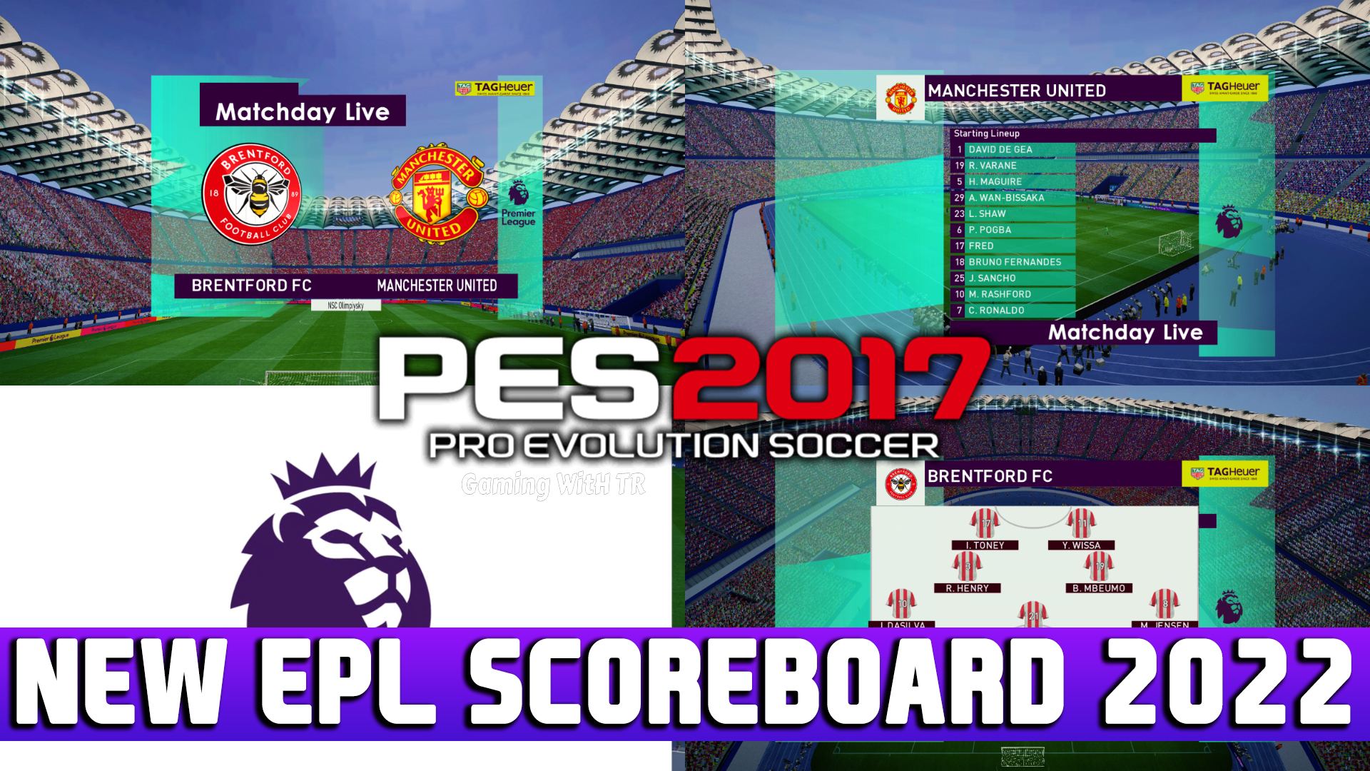 PES 2017 | NEW EPL SCOREBOARD 2022