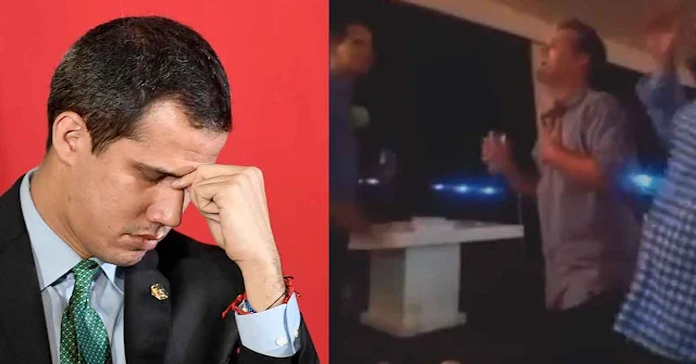 Chaburros emocionados porque apareció un video de Juan Guaidó cantando borracho