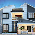 4 bedrooms 3250 sq. ft. mixed roof modern home design