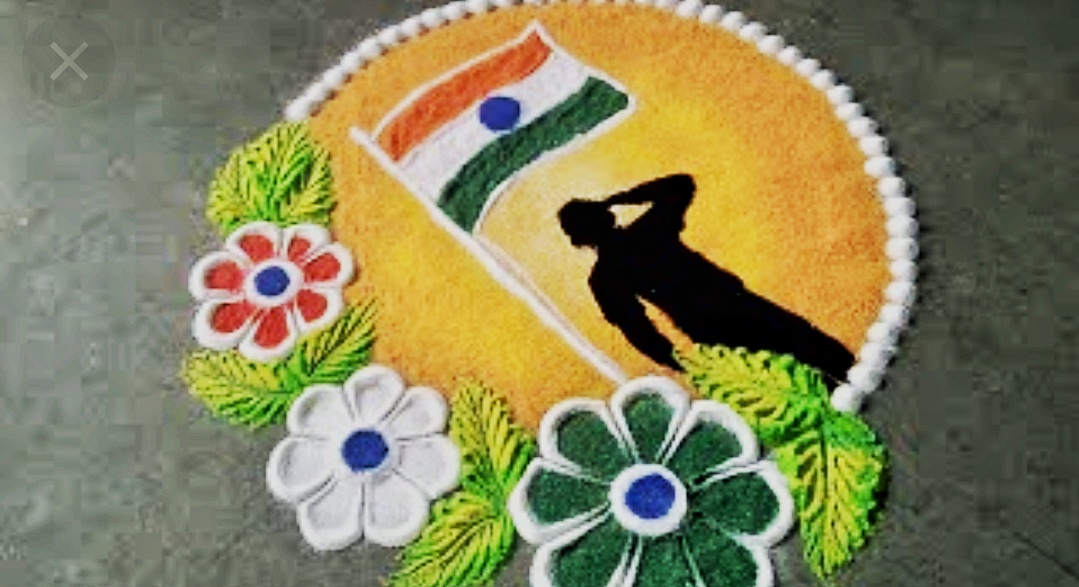 Beautiful Easy and Simple Rangoli Designs for India Independence Day and Republic Day