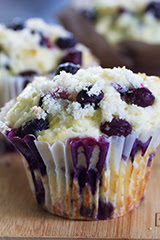 Healthier Lemon Blueberry Muffins (GF) (DF) (V)