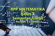 RPP Matematika Kelas 7 Semester 1 format 1 Lembar (MS.Word 2022)