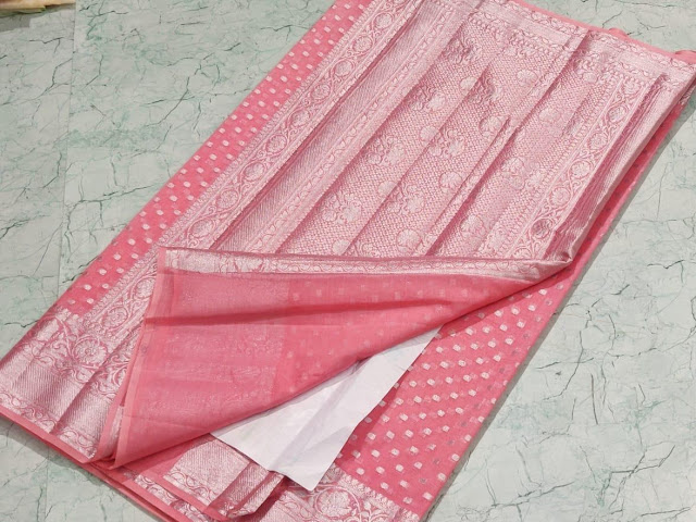 Banarasi Woven Soft Munga Silk Sarees