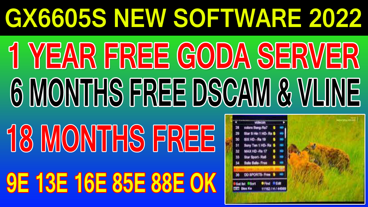 GX6605S NK-ME SERIES NEW SOFTWARE WITH FREE DSCAM ,GODA SERVER & VLINE OPTIONS