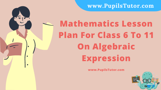 Free Download PDF Of Mathematics Lesson Plan For Class 6 To 11 On Algebraic Expression Topic For B.Ed 1st 2nd Year/Sem, DELED, BTC, M.Ed On Mega Teaching Skill In English. - www.pupilstutor.com