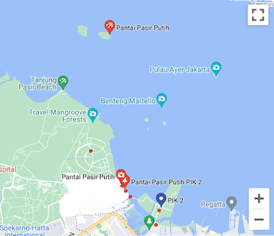 Lokasi Pantai Pasir Putih (Source : Google Maps)
