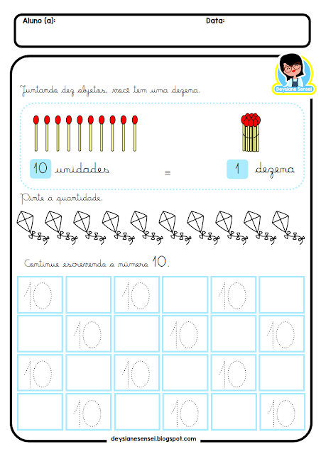 31 atividade de matematica dezena e unidade educação infantil pdf baixar e imprimir