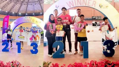 Kakak Adik Oory dan Zacky, Harumkan Kota Pariaman di Kejuaraan Sepatu Roda Jakarta Open International Championship 2023