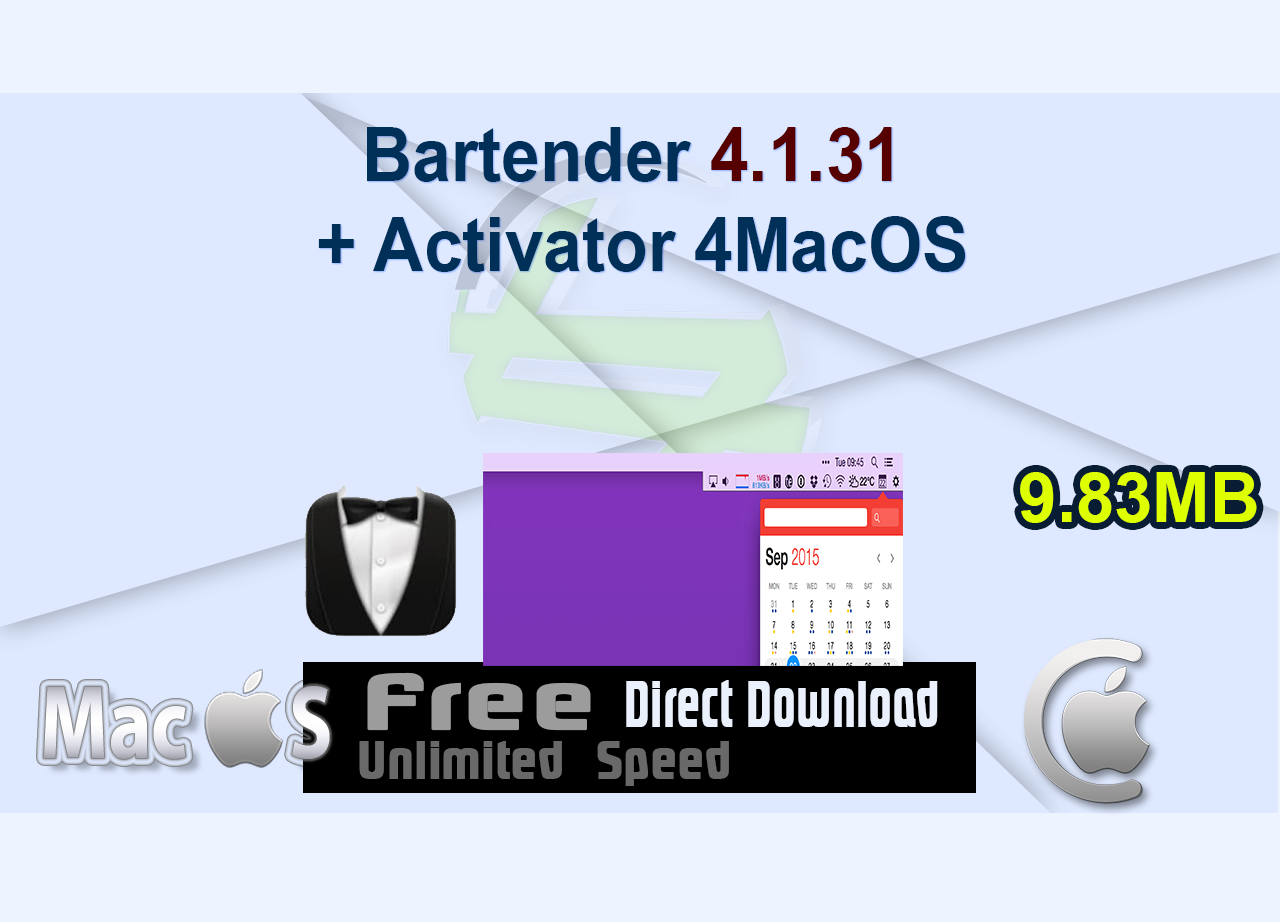 Bartender 4.1.31 + Activator 4MacOS