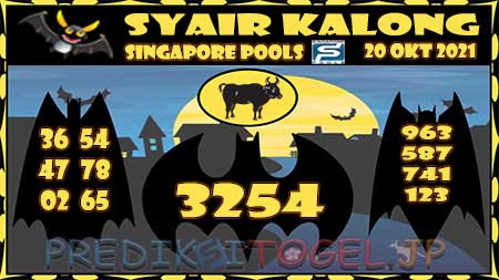 Syair Kalong Togel Singapura Rabu 20-10-2021