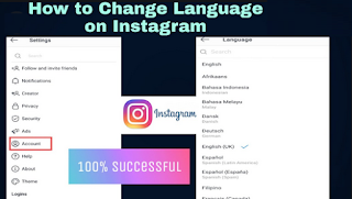 How to change language on Instagram easily