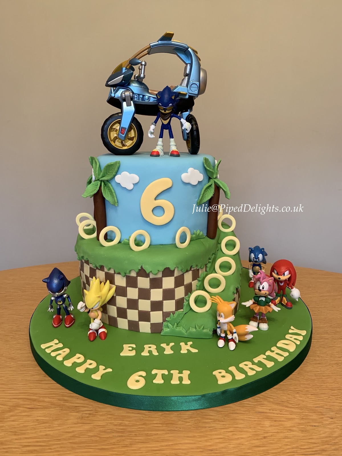 sonic birthday cake ideas