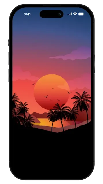 IPHONE WALLPAPER 4K - AESTHETIC SUNSET