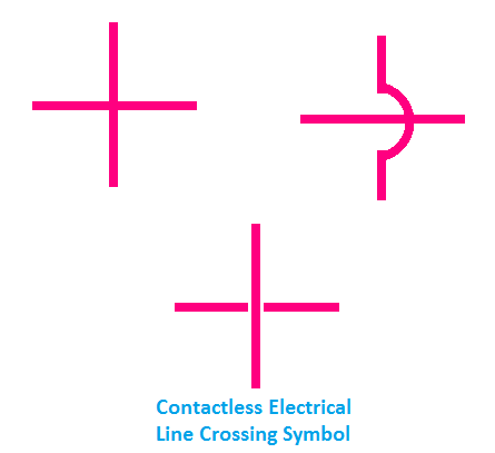 Electrical Line Crossing Symbol
