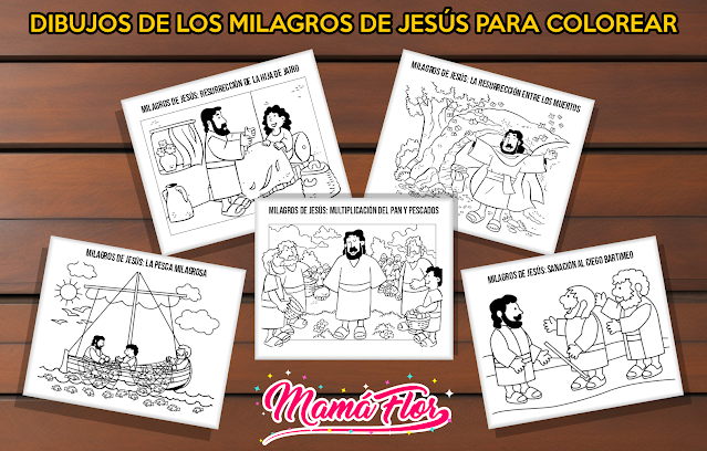 Los Milagros de Jesús para Colorear HD