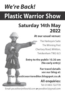 Plastic Warrior show dates 26th Plastic Toy Soldier Show Whitton London 14th May Saturday 2022