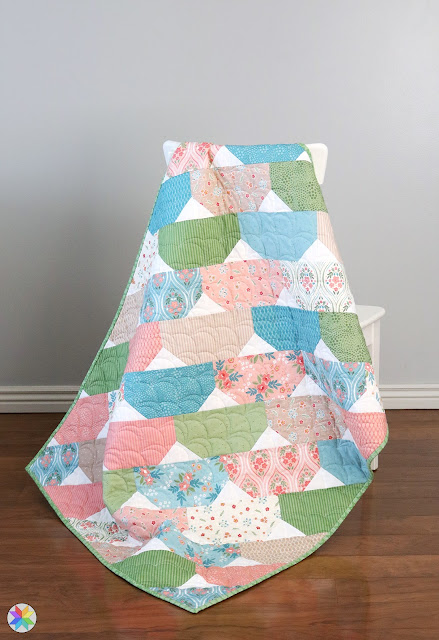 Top Notch quilt pattern by Andy Knowlton of A Bright Corner a layer cake pattern in four sizes
