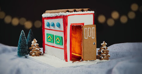 pic of gingerbread mutual aid shelter