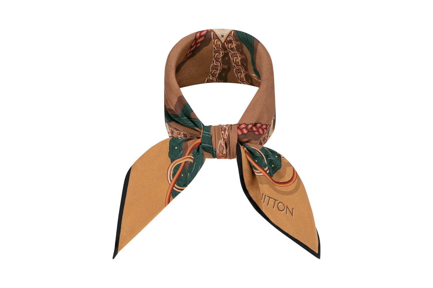 LOUIS VUITTON New Silk Scarf 2022-Kale Bandana Handle Me (45 × 45cm) 36,300 YEN / USD$ 318